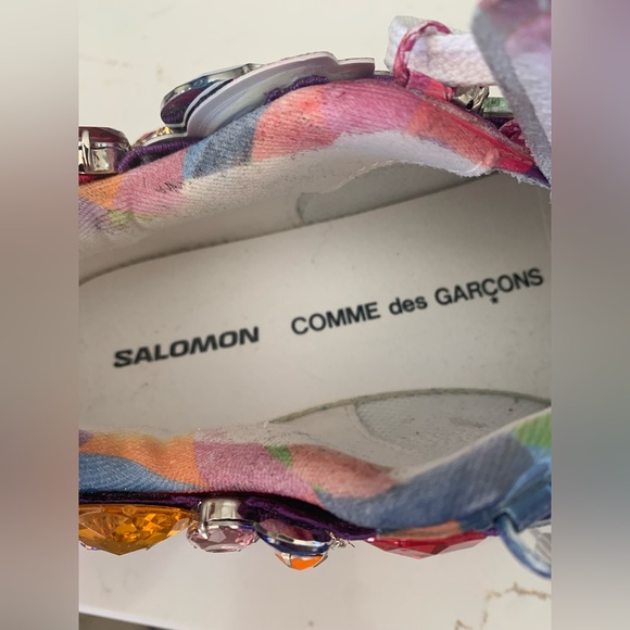 Comme Des Garçons x Salomon glass crystal embellished sneakers Size 6.5 US Women - Picture 13 of 16